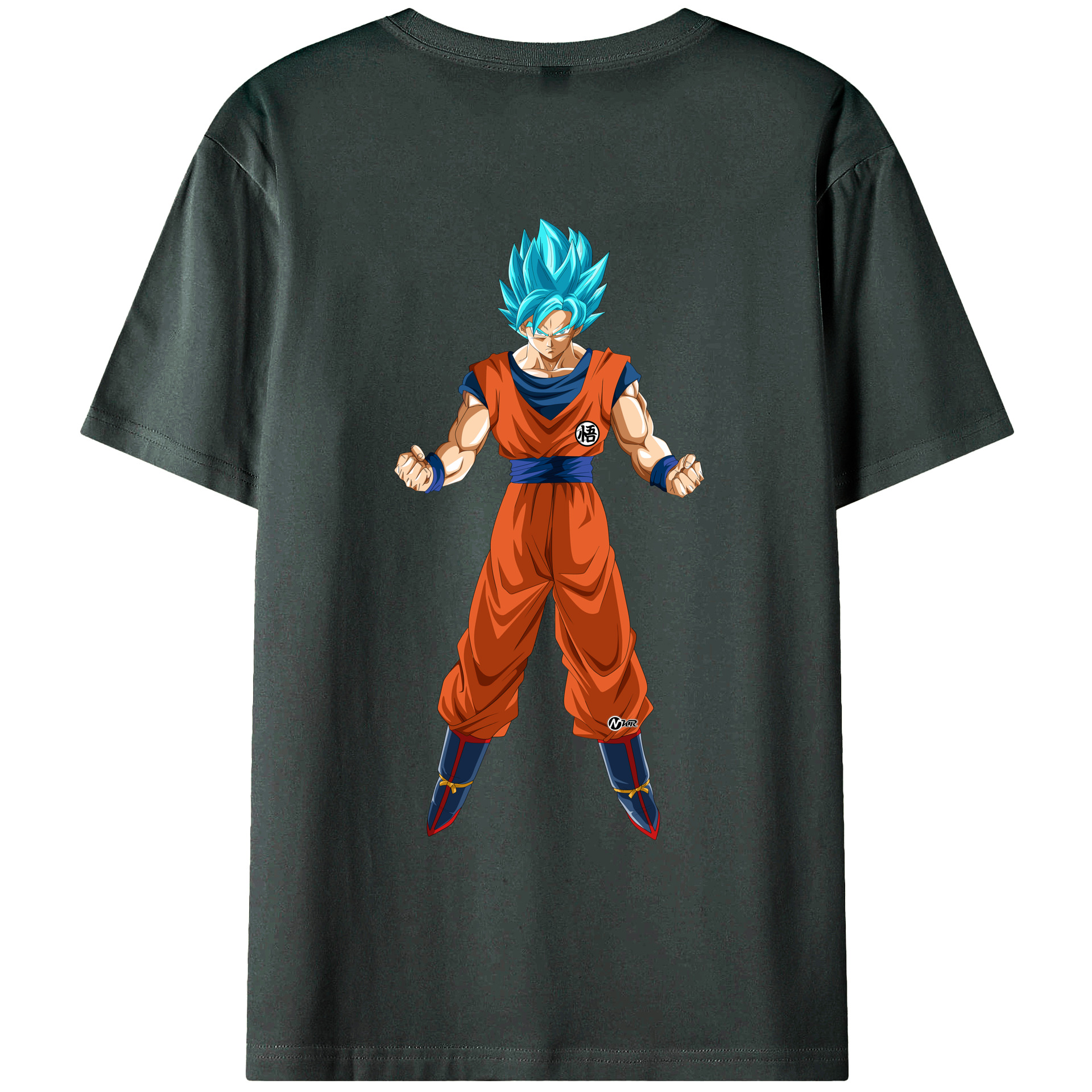（画像用） ドラゴンボール 孫悟空（そん ごくう）Son Goku カカロット DRAGON BALL Kakarotto 綿100％ メンズ半袖Tシャツ（バックプリント） 通気性